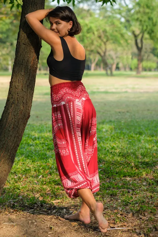 Red Thai Hippie Pants