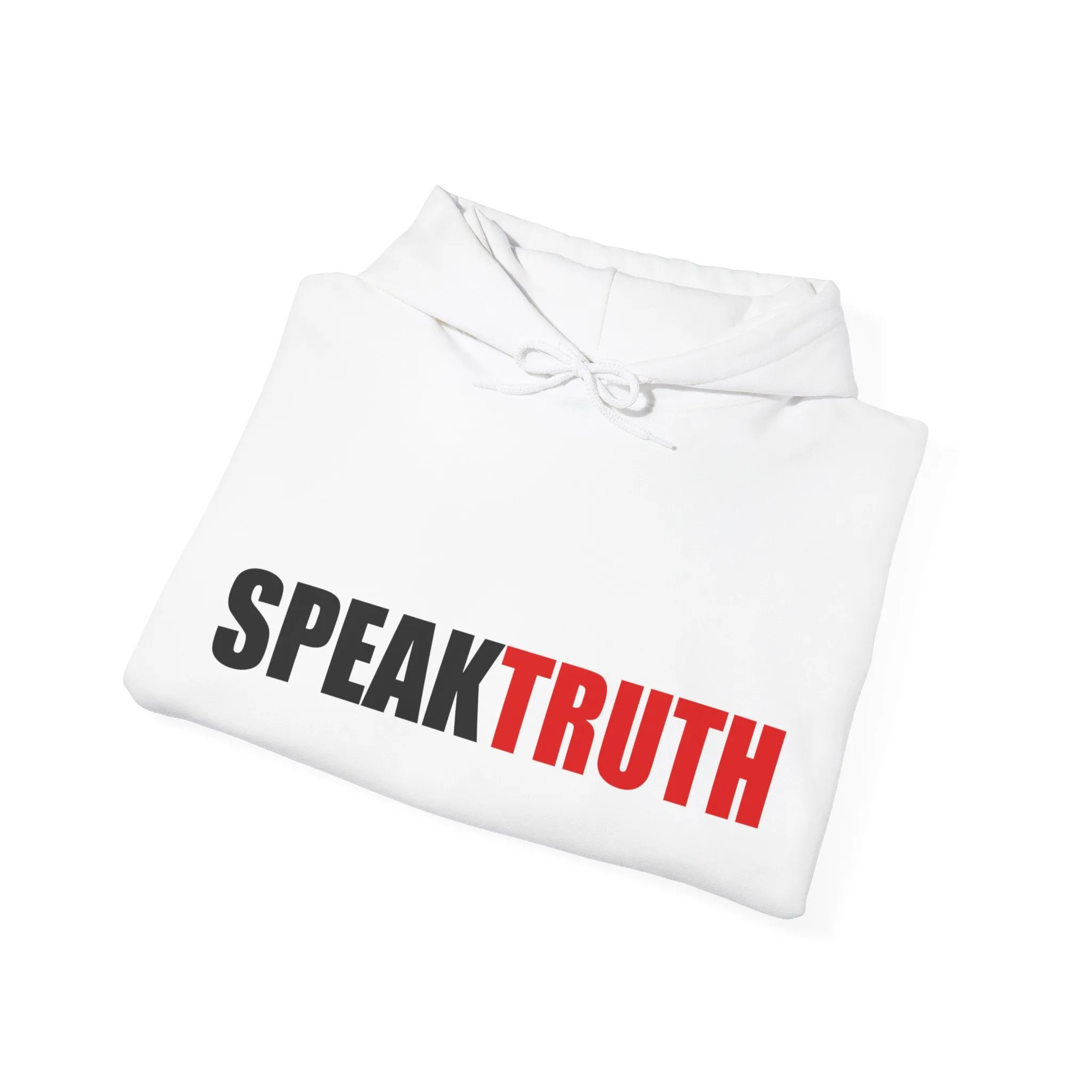 Speak truth hoodie white