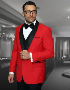 Statement Encore Red  Tuxedo Modern Fit